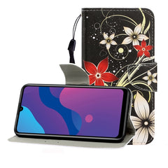 Colored Drawing Horizontal Flip Leather Case with Holder & Card Slot & Wallet, For Huawei Enjoy 10S