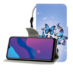 Colored Drawing Horizontal Flip Leather Case with Holder & Card Slot & Wallet, For Huawei Enjoy 10S