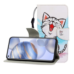 Colored Drawing Horizontal Flip Leather Case with Holder & Card Slot & Wallet, For Huawei Honor 30