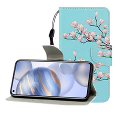 Colored Drawing Horizontal Flip Leather Case with Holder & Card Slot & Wallet, For Huawei Honor 30