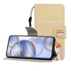 Colored Drawing Horizontal Flip Leather Case with Holder & Card Slot & Wallet, For Huawei Honor 30