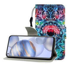 Colored Drawing Horizontal Flip Leather Case with Holder & Card Slot & Wallet, For Huawei Honor 30