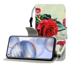 Colored Drawing Horizontal Flip Leather Case with Holder & Card Slot & Wallet, For Huawei Honor 30