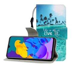 Colored Drawing Horizontal Flip Leather Case with Holder & Card Slot & Wallet, For Huawei Honor Play 4T Pro