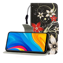 Colored Drawing Horizontal Flip Leather Case with Holder & Card Slot & Wallet, For Huawei Honor Play 3 / Enjoy 10