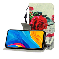 Colored Drawing Horizontal Flip Leather Case with Holder & Card Slot & Wallet, For Huawei Honor Play 3 / Enjoy 10