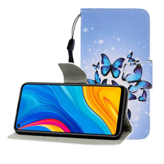 Colored Drawing Horizontal Flip Leather Case with Holder & Card Slot & Wallet, For Huawei Honor Play 3 / Enjoy 10