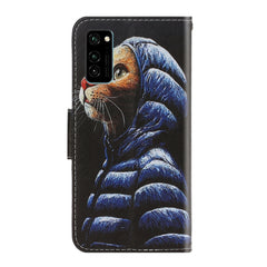 Colored Drawing Horizontal Flip Leather Case with Holder & Card Slot & Wallet, For Huawei Honor V30 / V30 Pro