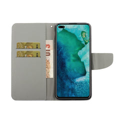 Colored Drawing Horizontal Flip Leather Case with Holder & Card Slot & Wallet, For Huawei Honor V30 / V30 Pro