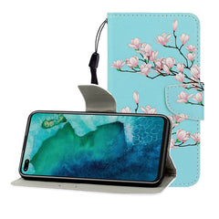 Colored Drawing Horizontal Flip Leather Case with Holder & Card Slot & Wallet, For Huawei Honor V30 / V30 Pro