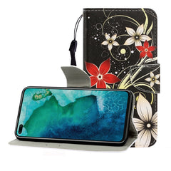 Colored Drawing Horizontal Flip Leather Case with Holder & Card Slot & Wallet, For Huawei Honor V30 / V30 Pro