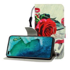 Colored Drawing Horizontal Flip Leather Case with Holder & Card Slot & Wallet, For Huawei Honor V30 / V30 Pro