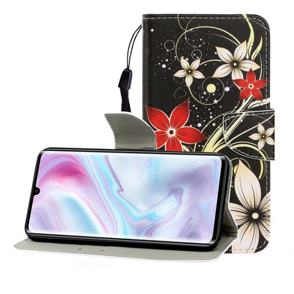 Colored Drawing Horizontal Flip Leather Case with Holder & Card Slot & Wallet, For Xiaomi Note 10 Pro