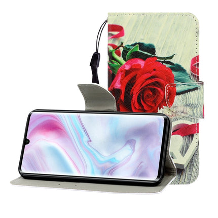 Colored Drawing Horizontal Flip Leather Case with Holder & Card Slot & Wallet, For Xiaomi Note 10 Pro