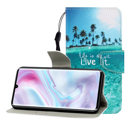 Colored Drawing Horizontal Flip Leather Case with Holder & Card Slot & Wallet, For Xiaomi Note 10 Pro