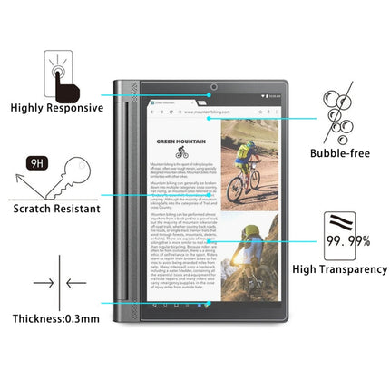 For Lenovo Yoga Tab3 Pro-X90Y 10.1 9H 0.3mm Explosion-proof Tempered Glass Film