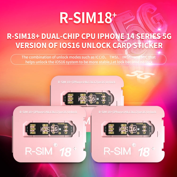 R-SIM 18+ Turns Locked Into Unlocked iOS16 System Universal 5G Unlocking Card, R-SIM 18+