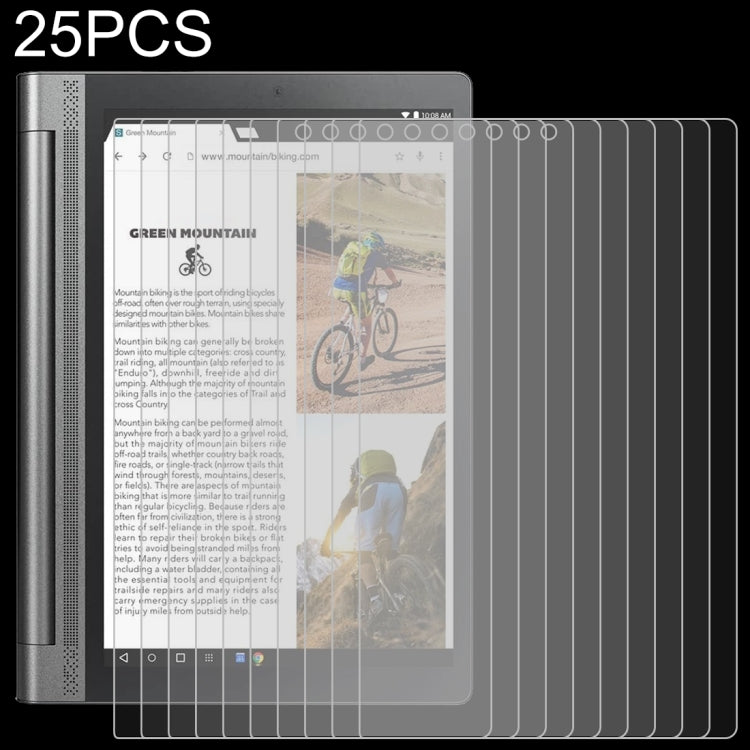 25 PCS For Lenovo Yoga Tab3 Pro-X90Y 10.1 9H 0.3mm Explosion-proof Tempered Glass Film, For Lenovo Yoga Tab3 Pro-X90Y 10.1