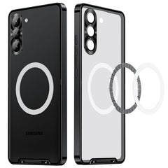 MagSafe Magnetic Frosted Metal Phone Case, For Samsung Galaxy S23 5G, For Samsung Galaxy S23+ 5G, For Samsung Galaxy S23 Ultra 5G