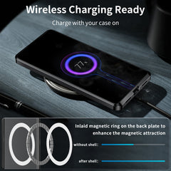 MagSafe Magnetic Frosted Metal Phone Case, For Samsung Galaxy S23 5G, For Samsung Galaxy S23+ 5G, For Samsung Galaxy S23 Ultra 5G