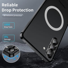MagSafe Magnetic Frosted Metal Phone Case, For Samsung Galaxy S23 5G, For Samsung Galaxy S23+ 5G, For Samsung Galaxy S23 Ultra 5G