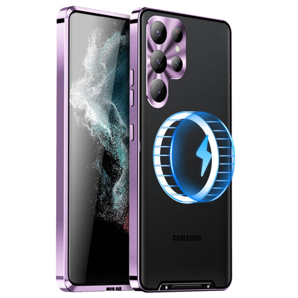 MagSafe Magnetic Frosted Metal Phone Case, For Samsung Galaxy S23 5G, For Samsung Galaxy S23 Ultra 5G, For Samsung Galaxy S23+ 5G