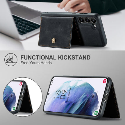 JEEHOOD Retro Magnetic Detachable Wallet Phone Case, For Samsung Galaxy S23 5G, For Samsung Galaxy S23+ 5G, For Samsung Galaxy S23 Ultra 5G