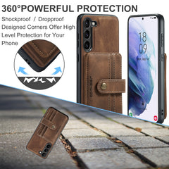 JEEHOOD RFID Anti-Theft Wallet Magnetic Leather Phone Case, For Samsung Galaxy S23 5G, For Samsung Galaxy S23+ 5G