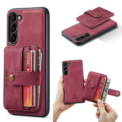 JEEHOOD RFID Anti-Theft Wallet Magnetic Leather Phone Case, For Samsung Galaxy S23 5G, For Samsung Galaxy S23+ 5G