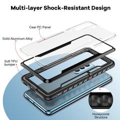 iPAKY Thunder Series Aluminum Frame + TPU Bumper + Clear PC Shockproof Phone Case, For Samsung Galaxy S23 5G, For Samsung Galaxy S22 5G, For Samsung Galaxy S22+ 5G, For Samsung Galaxy S23+ 5G