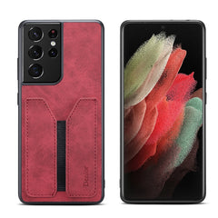 Denior DV Elastic Card PU Back Cover Phone Case, For Samsung Galaxy S23 5G, For Samsung Galaxy S23+ 5G, For Samsung Galaxy S23 Ultra 5G