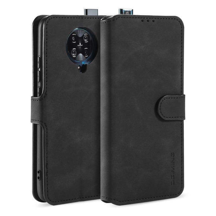 DG.MING Retro Oil Side Horizontal Flip Case with Holder & Card Slots & Wallet, For Xiaomi Redmi K30 Pro, For Xiaomi Redmi Note 9S