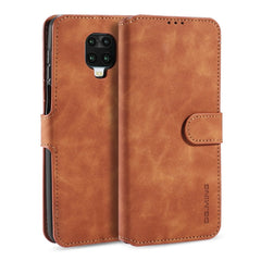 DG.MING Retro Oil Side Horizontal Flip Case with Holder & Card Slots & Wallet, For Xiaomi Redmi K30 Pro, For Xiaomi Redmi Note 9S