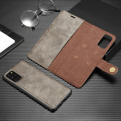 DG.MING Crazy Horse Texture Flip Detachable Magnetic Leather Case with Holder & Card Slots & Wallet, For Galaxy S20+