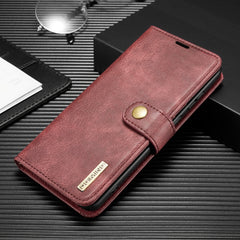 DG.MING Crazy Horse Texture Flip Detachable Magnetic Leather Case with Holder & Card Slots & Wallet, For Galaxy S20+