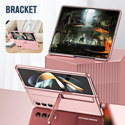 2 in 1 Detachable PC Folding Phone Case with Holder & Pen Slot, For Samsung Galaxy Z Fold4