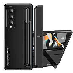 2 in 1 Detachable PC Folding Phone Case with Holder & Pen Slot, For Samsung Galaxy Z Fold4