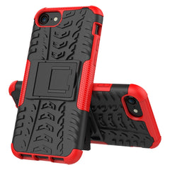 Tire Texture Shockproof TPU+PC Protective Case with Holder, For iPhone SE 2022 / SE 2020, For Sony Xperia 10 Ⅱ, For Huawei Honor Play 9A, For Galaxy M30s