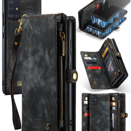 CaseMe-008 Detachable Multifunctional Horizontal Flip Leather Case with Card Slot & Holder & Zipper Wallet & Photo Frame