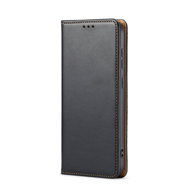 Fierre Shann PU Genuine Leather Texture Leather Phone Case, For Samsung Galaxy S23 5G