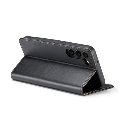 Fierre Shann PU Genuine Leather Texture Leather Phone Case, For Samsung Galaxy S23 5G