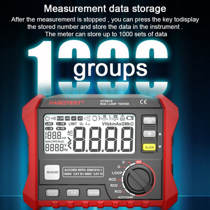 HABOTEST HT5910 Leakage Switch & Loop Resistance Tester, HT5910