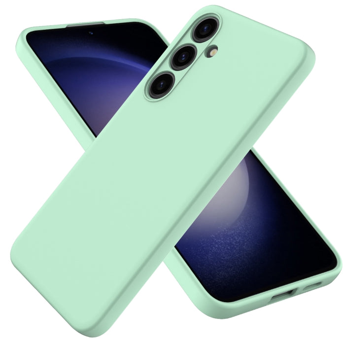 Solid Color Liquid Silicone Dropproof Full Coverage Phone Case, For Samsung Galaxy S24 5G, For Samsung Galaxy A54 5G