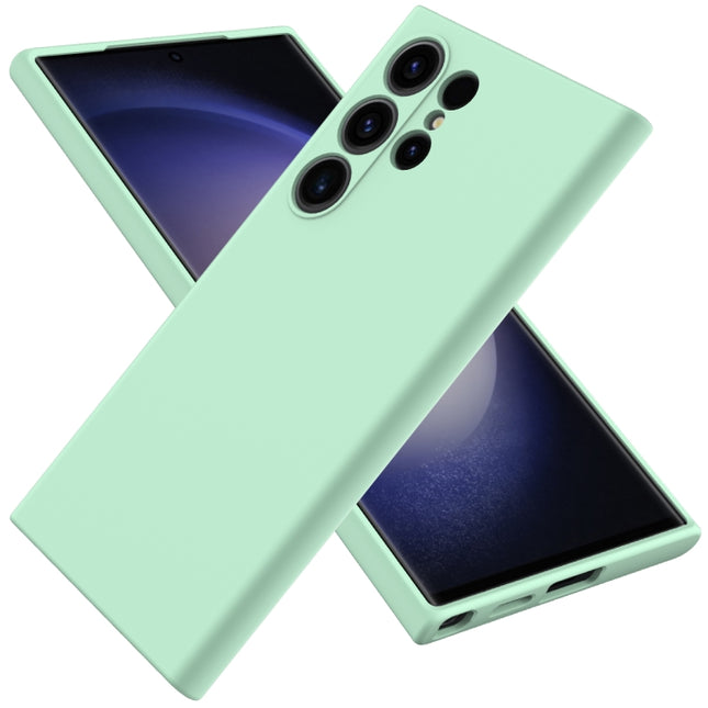 Solid Color Liquid Silicone Dropproof Full Coverage Phone Case, For Samsung Galaxy S25 Ultra, For Samsung Galaxy S24 FE 5G, For Samsung Galaxy S24 Ultra 5G, For Samsung Galaxy S24+ 5G