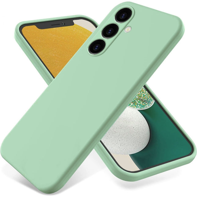 Solid Color Liquid Silicone Dropproof Full Coverage Phone Case, For Samsung Galaxy S25 Ultra, For Samsung Galaxy S24 FE 5G, For Samsung Galaxy S24 Ultra 5G, For Samsung Galaxy S24+ 5G