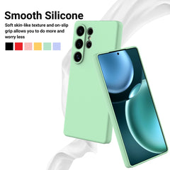 Solid Color Liquid Silicone Dropproof Full Coverage Phone Case