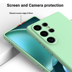 Solid Color Liquid Silicone Dropproof Full Coverage Phone Case