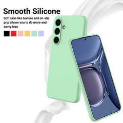 Solid Color Liquid Silicone Dropproof Full Coverage Phone Case