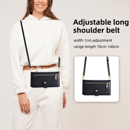 Sheep Texture Cross-body Zipper Wallet Leather Phone Case, For iPhone 14, For iPhone 14 Plus, For iPhone 14 Pro, For iPhone 14 Pro Max