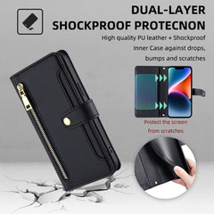 Sheep Texture Cross-body Zipper Wallet Leather Phone Case, For iPhone 13 mini, For iPhone 13, For iPhone 13 Pro, For iPhone 13 Pro Max